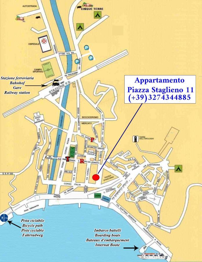 Piazza Staglieno - Appartamento Centralissimo A 30M Dalla Spiaggia Levanto Exterior photo
